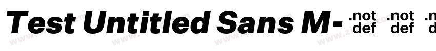 Test Untitled Sans M字体转换